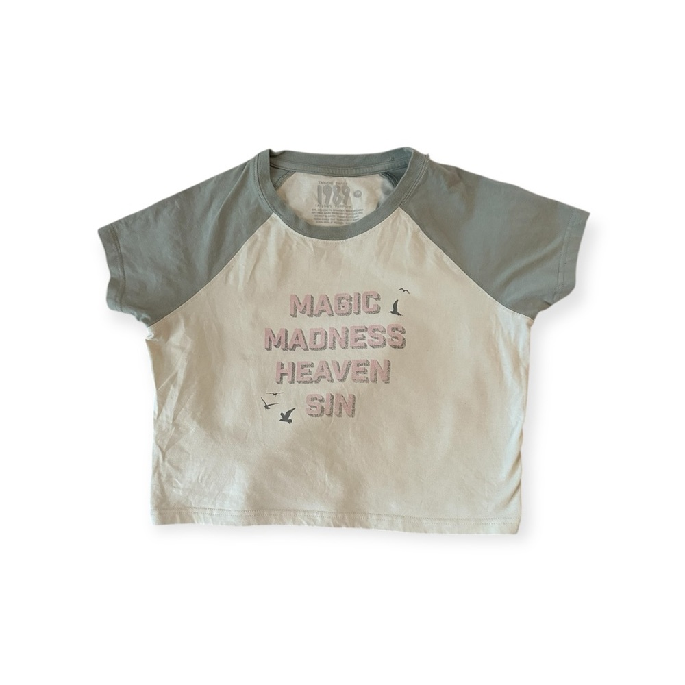 Taylor Swift Tee in Cream and Gray